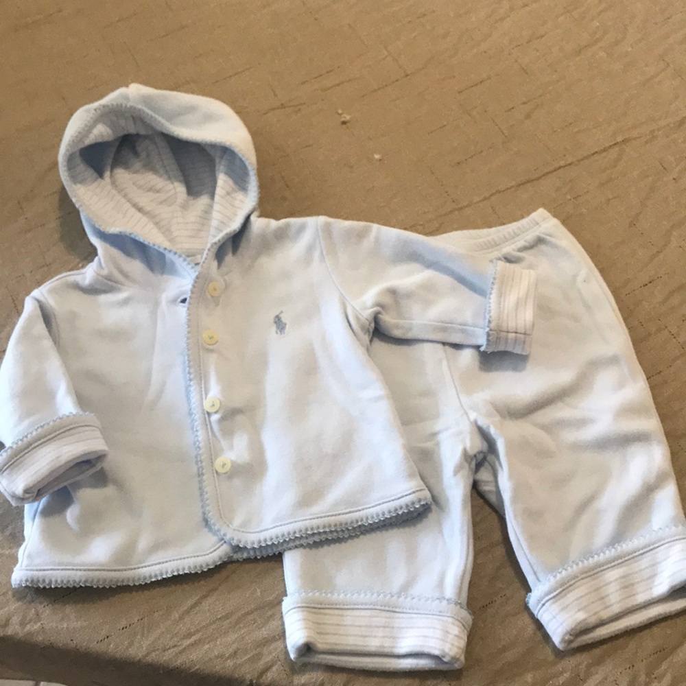 Ralph Lauren boys 2pc reversible outfit 3 months